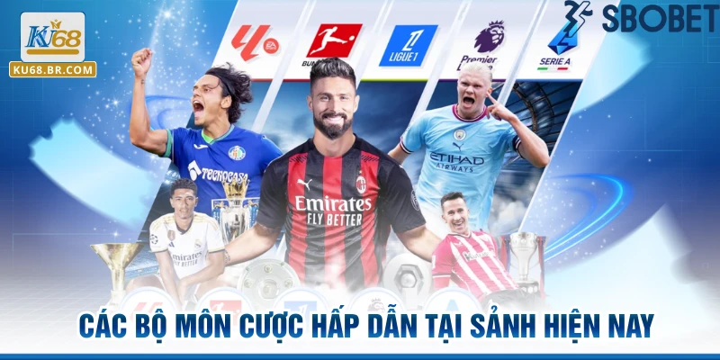 Các bộ môn cược hấp dẫn tại sảnh hiện nay
