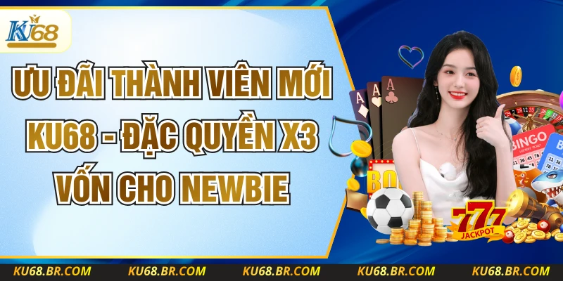 Ưu Đãi Thành Viên Mới KU68 - Đặc Quyền X3 Vốn Cho Newbie